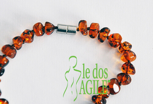 Collier d'ambre pour bébé avec fermoir sécurité de Kadolis