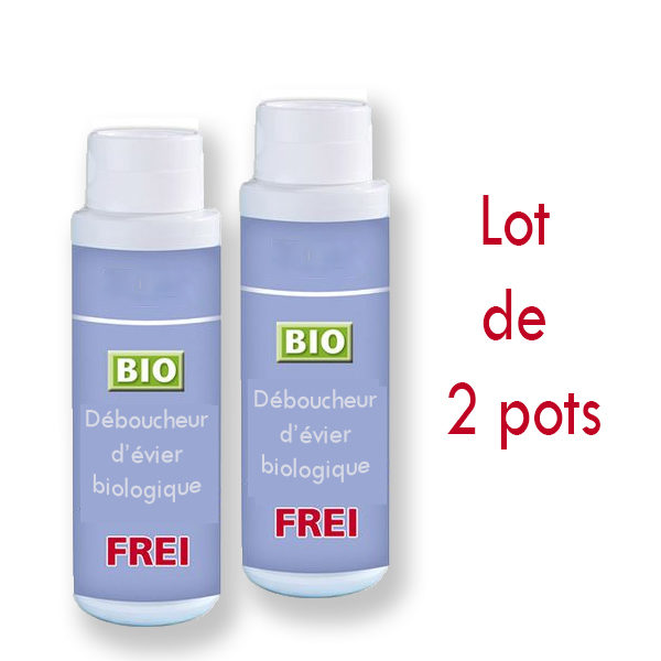 Lot de 2 pots de déboucheur d’évier