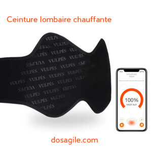 Ceinture chauffante avec batterie rechargeable