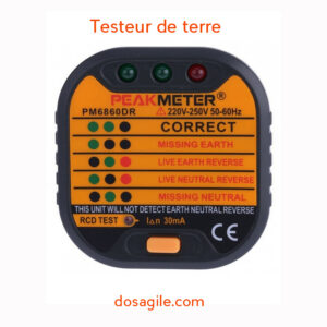 Testeur de terre pour appareil de mise à la terre