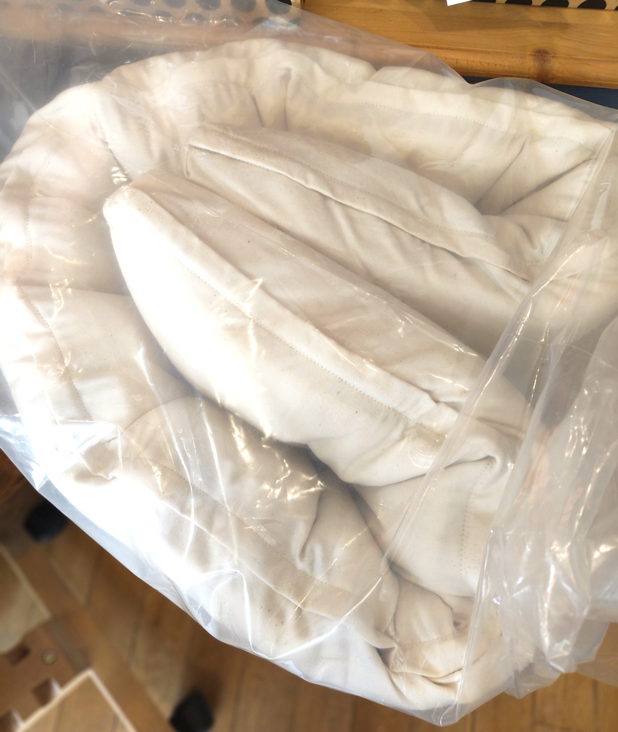 Futon de voyage pliable en coton naturel